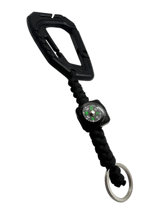 Carabina Polimer Paracord 550 cu Inel de Chei Theter Pathfinder Negru Drop Zone | Echipament tactic WARGEAR
