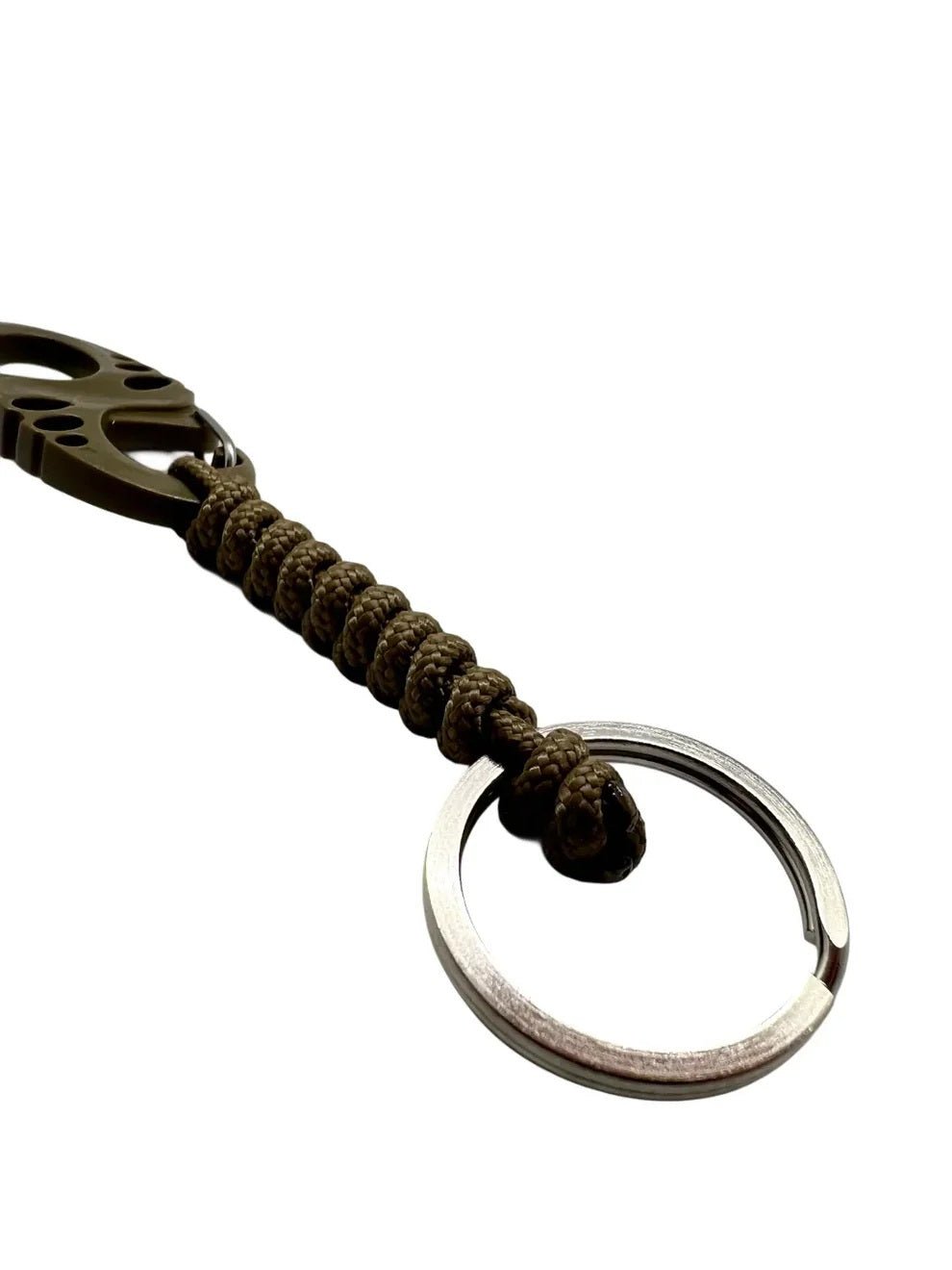 Carabina S Hook Paracord 275 cu Inel de Chei Theter Coyote Drop Zone | Echipament tactic WARGEAR