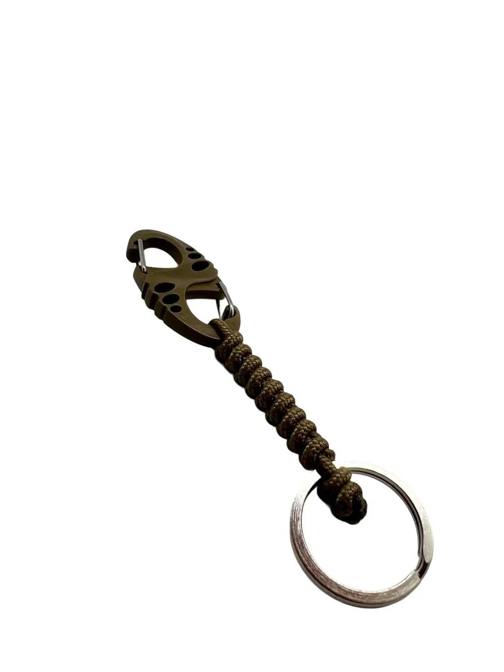 Carabina S Hook Paracord 275 cu Inel de Chei Theter Coyote Drop Zone | Echipament tactic WARGEAR