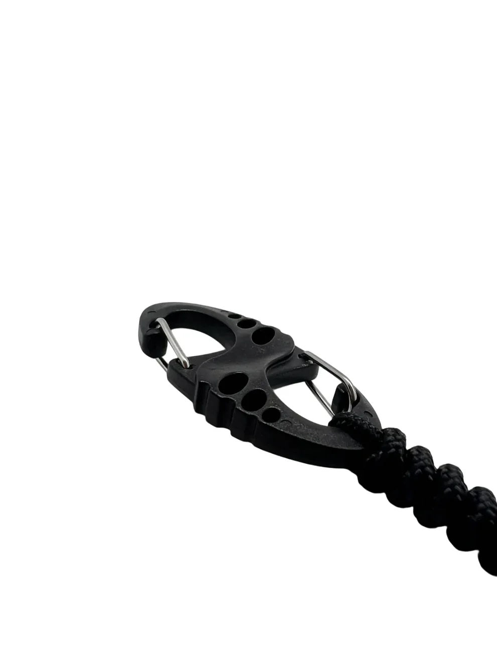 Carabina S Hook Paracord 275 cu Inel de Chei Theter Negru Drop Zone | Echipament tactic WARGEAR