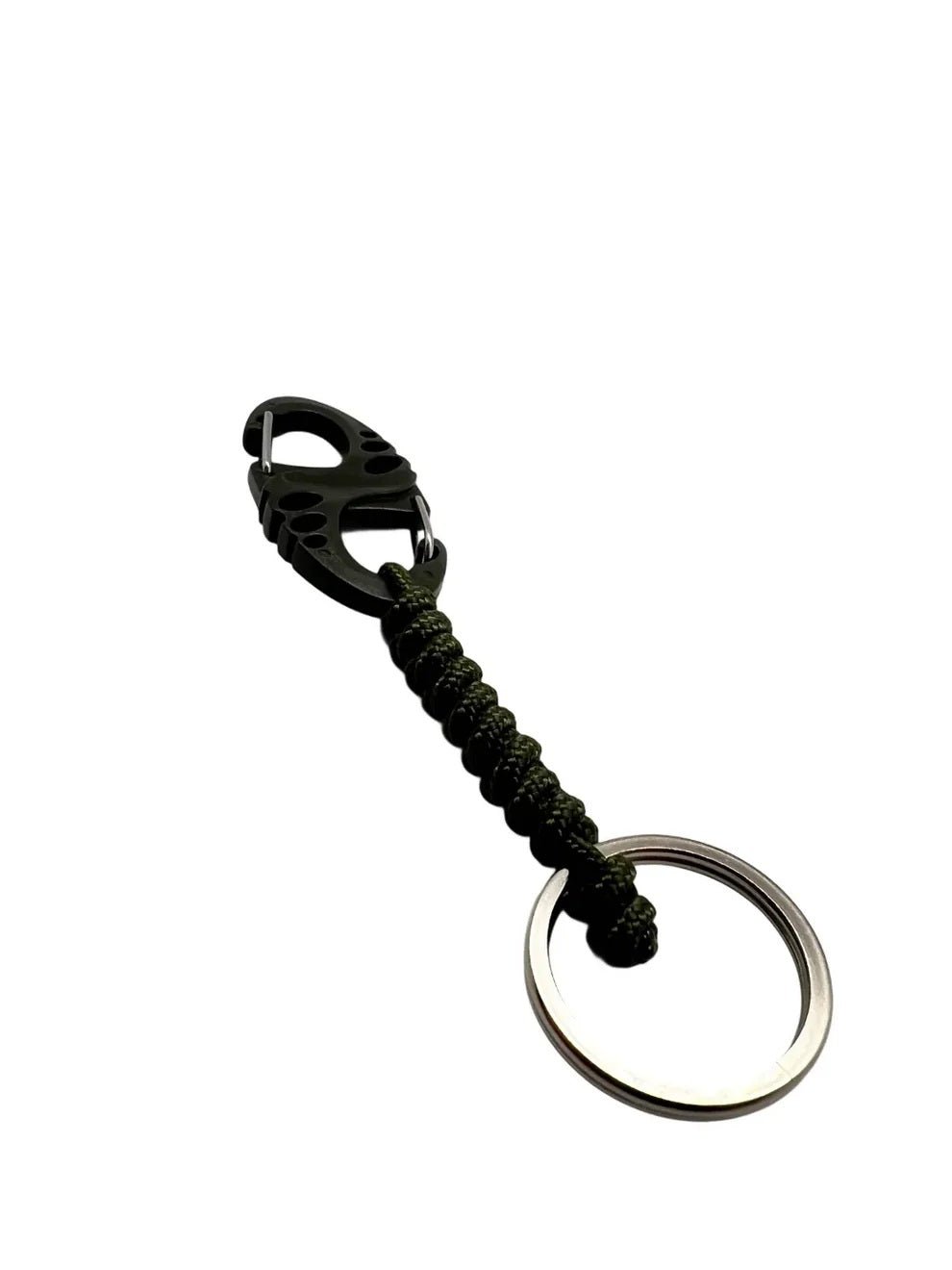 Carabina S Hook Paracord 275 cu Inel de Chei Theter Olive Drop Zone | Echipament tactic WARGEAR