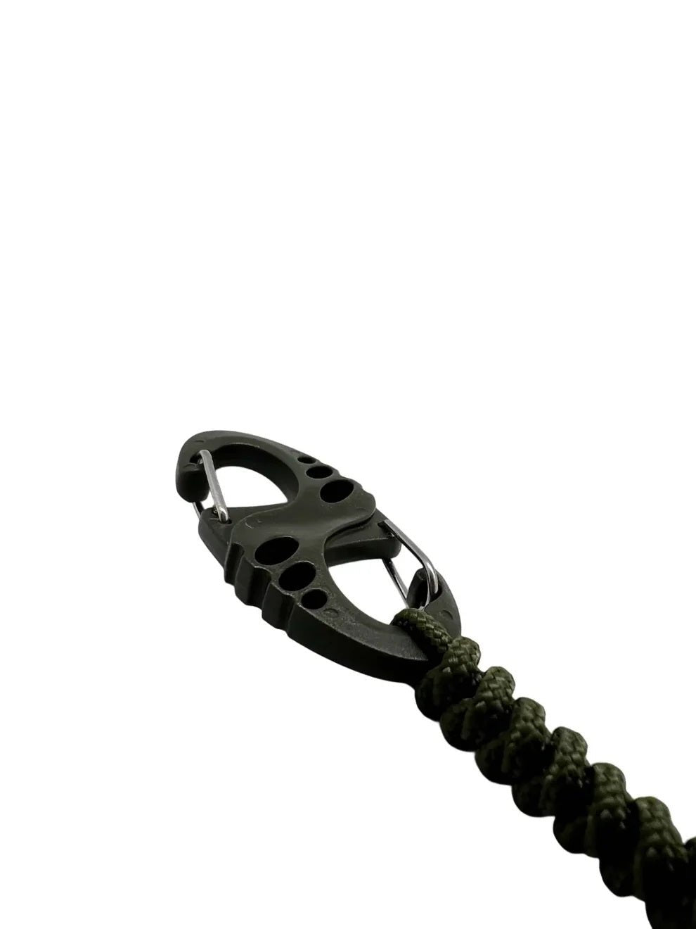 Carabina S Hook Paracord 275 cu Inel de Chei Theter Olive Drop Zone | Echipament tactic WARGEAR