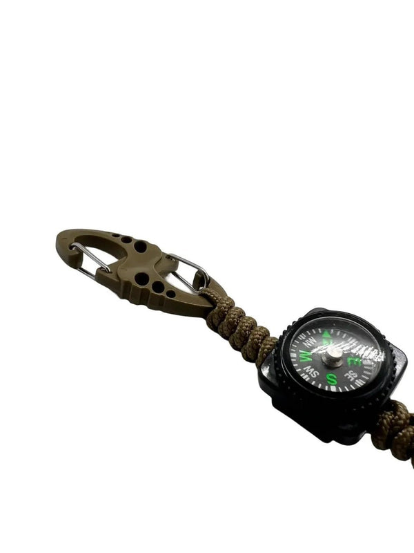 Carabina S Hook Paracord 275 cu Inel de Chei Theter Pathfinder Coyote Drop Zone | Echipament tactic WARGEAR