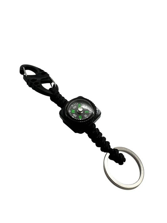 Carabina S Hook Paracord 275 cu Inel de Chei Theter Pathfinder Negru Drop Zone | Echipament tactic WARGEAR