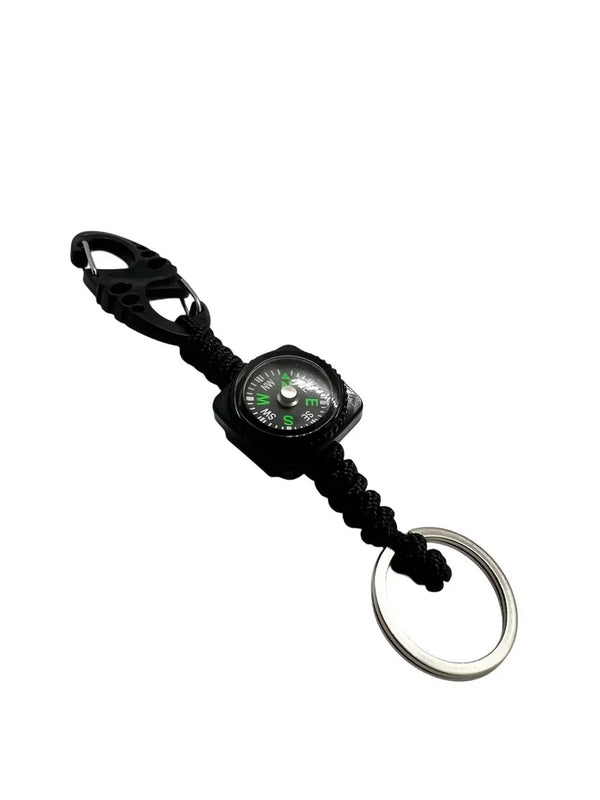 Carabina S Hook Paracord 275 cu Inel de Chei Theter Pathfinder Negru Drop Zone | Echipament tactic WARGEAR