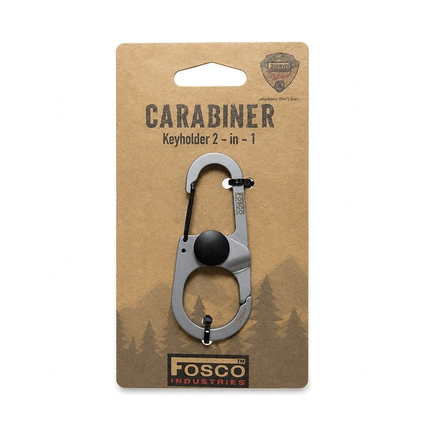 Carabiniera breloc 2 in 1 Fosco Industries - otel inoxidabil | WARGEAR RO
