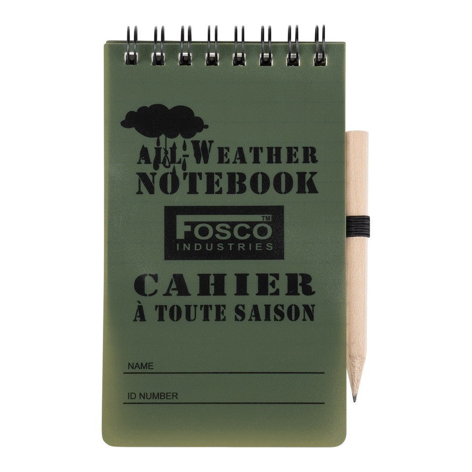 Carnet de notite impermeabil cu creion 130x75 mm | WARGEAR RO