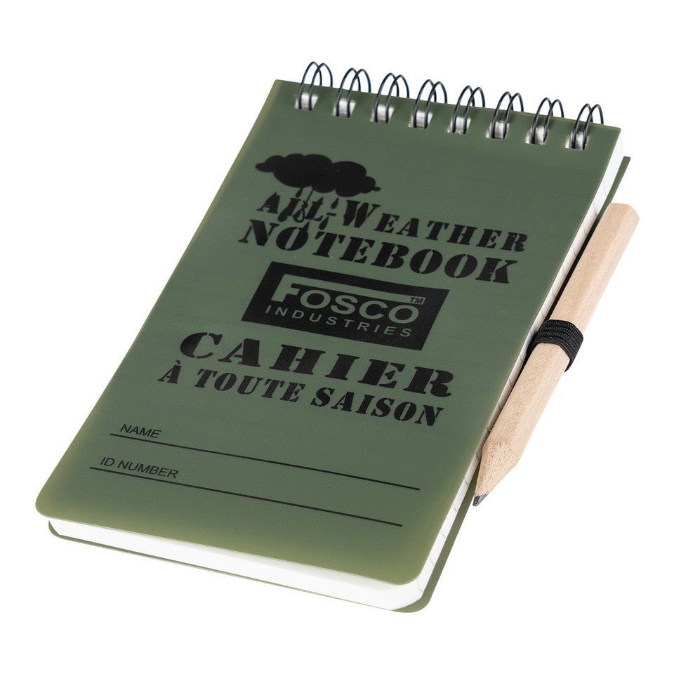 Carnet de notite impermeabil cu creion 130x75 mm | WARGEAR RO