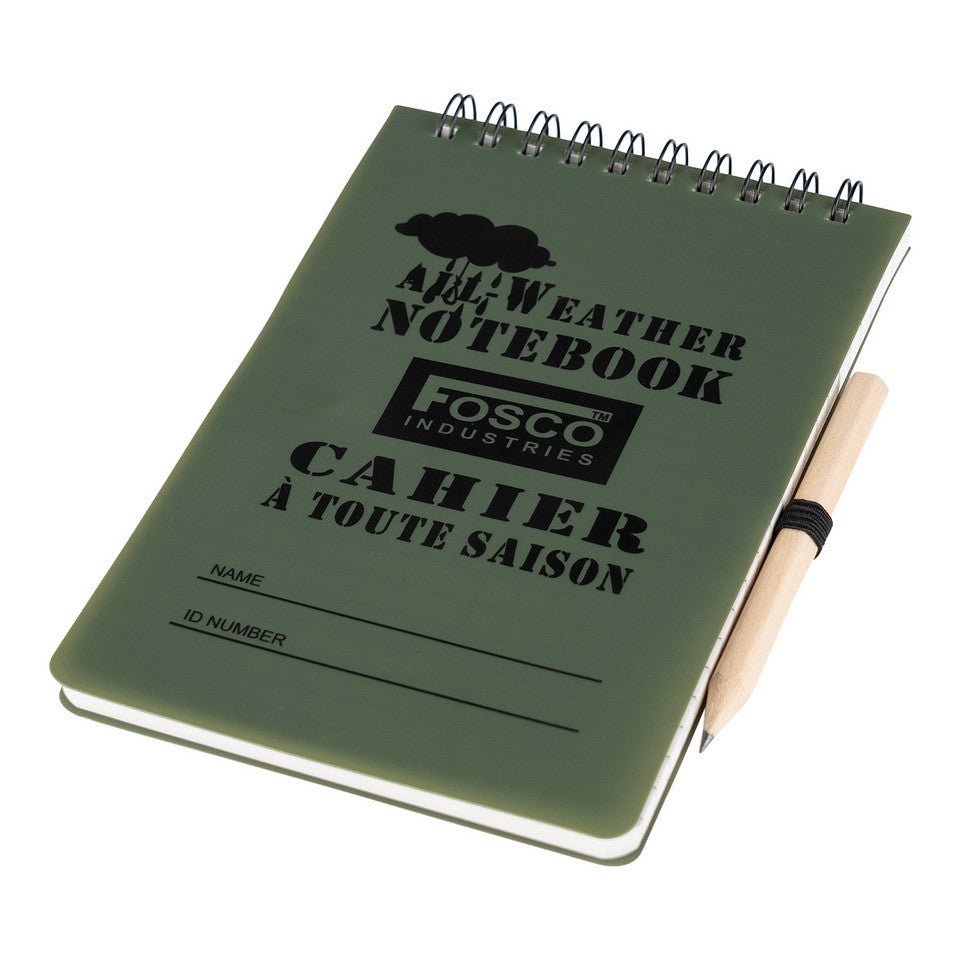 Carnet de notite impermeabil cu creion – 148×105 mm (A6) | WARGEAR RO
