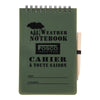 Carnet de notite impermeabil cu creion – 148×105 mm (A6) | WARGEAR RO