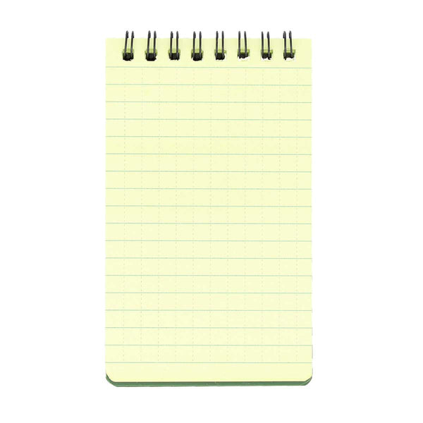 Carnet impermeabil DRYLOG 12 x 8 cm de buzunar Verde – detaliu