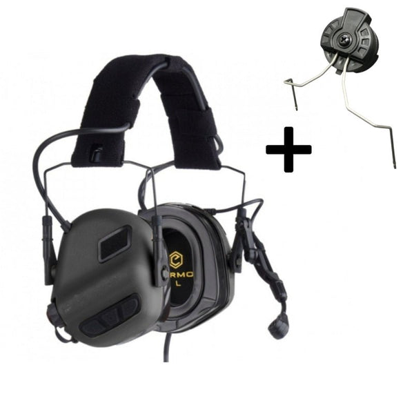 Casti active Comunicatie EARMOR M32 PLUS + Set Montaj FAST | Echipament tactic WARGEAR
