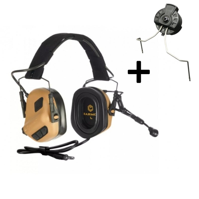 Casti active Comunicatie EARMOR M32 PLUS + Set Montaj FAST | Echipament tactic WARGEAR