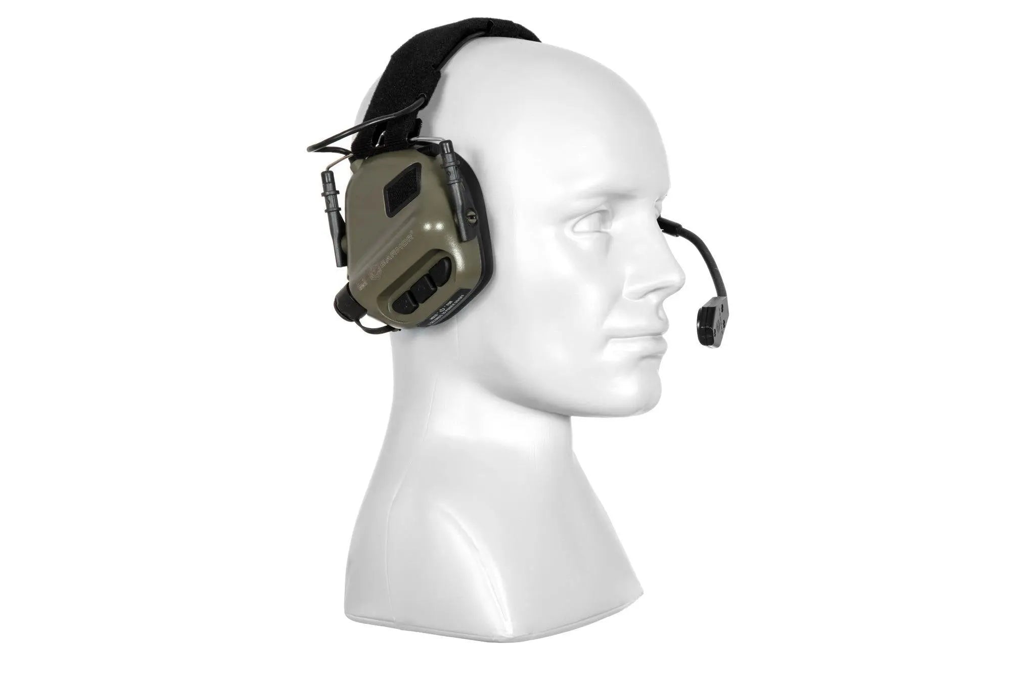 Casti protectie fonica M32 Olive EARMOR OPSMEN | Echipament tactic WARGEAR