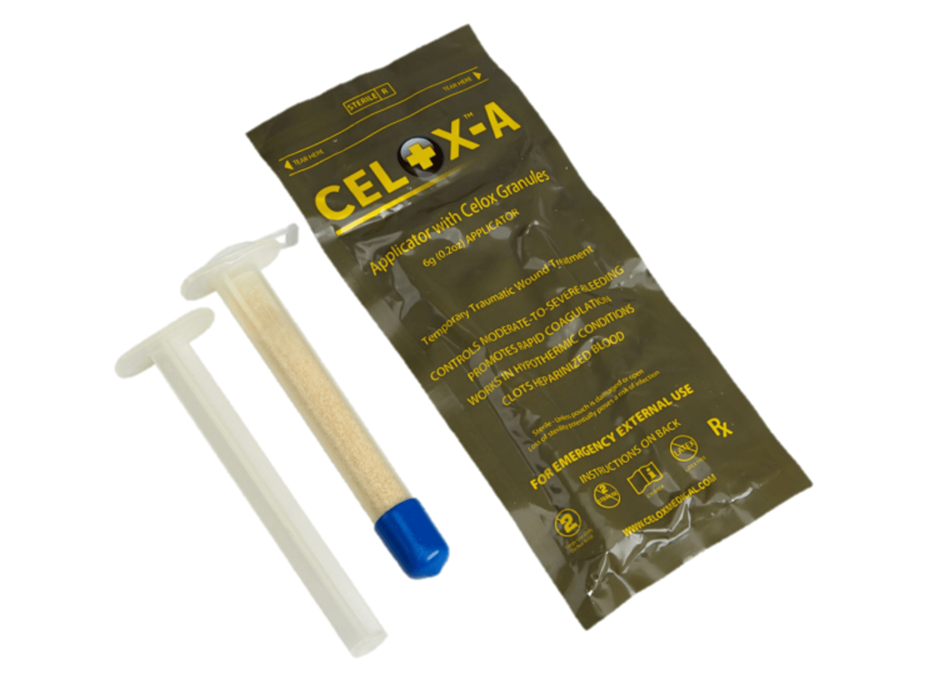 CELOX™ - A – Aplicator hemostatic plagi penetrante si sangerari masive | Echipament tactic WARGEAR