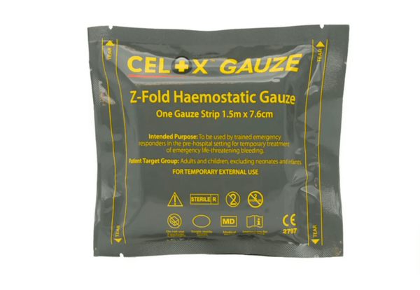 CELOX™ GAUZE – pansament hemostatic Z - Fold sangerari | Echipament tactic WARGEAR