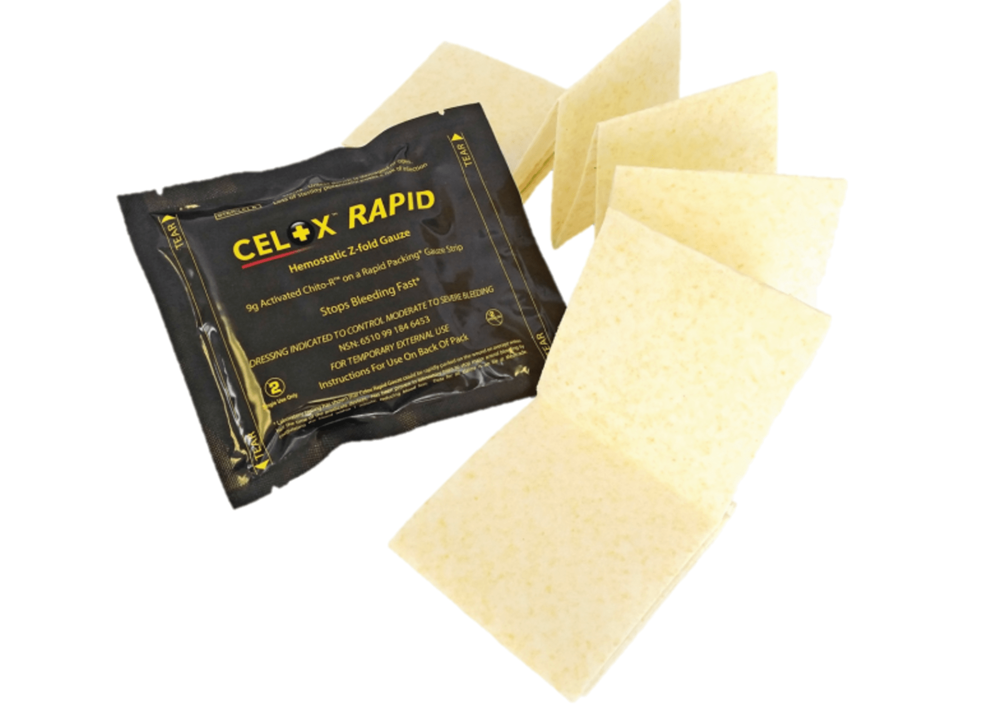 CELOX™ RAPID GAUZE – pansament hemostatic cu actiune rapida | Echipament tactic WARGEAR