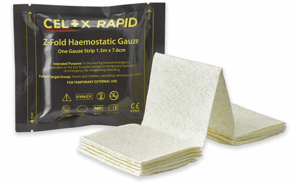 CELOX™ RAPID GAUZE – pansament hemostatic cu actiune rapida | Echipament tactic WARGEAR