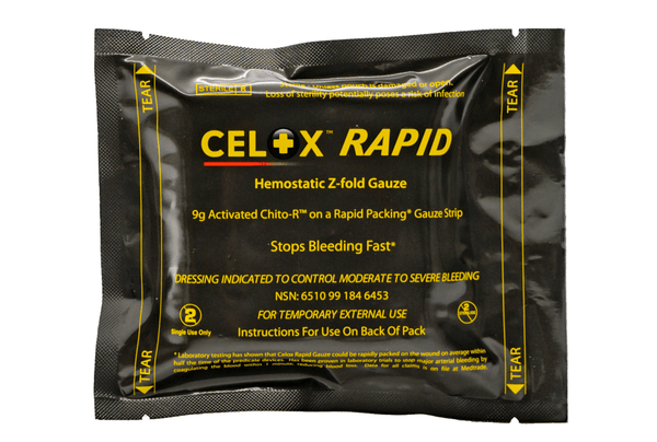 CELOX™ RAPID GAUZE – pansament hemostatic cu actiune rapida | Echipament tactic WARGEAR