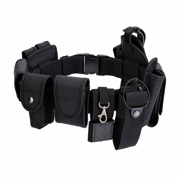 Centura tactica de serviciu DUTYLINE cu toc pistol neagra | WARGEAR RO