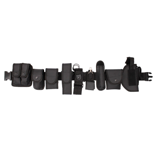 Centura tactica de serviciu DUTYLINE cu toc pistol neagra – detaliu