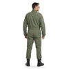 Combinezon pilot de vânătoare Brandit olive purtat, spate