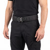 Curea tactica LOCKJAW rigida cu catarama metalica Neagra – purtat