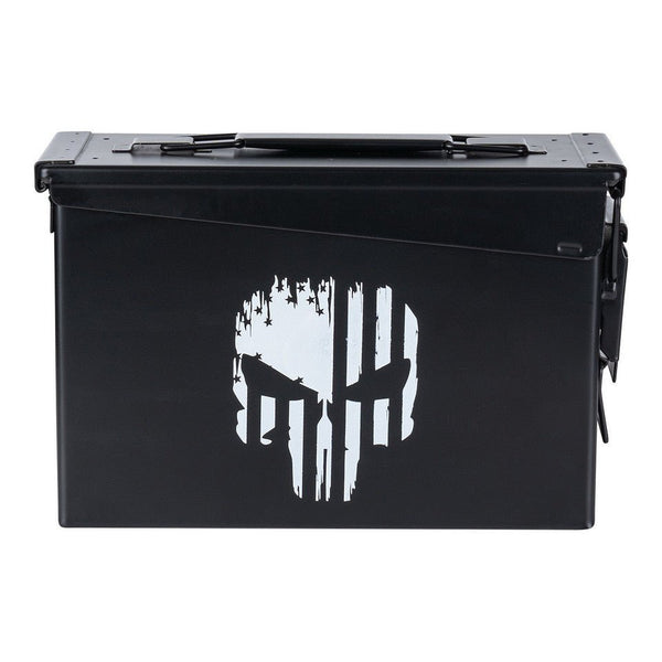 Cutie munitie metalica Ammo Box 30 Cal. Punish Skull | Echipament tactic WARGEAR