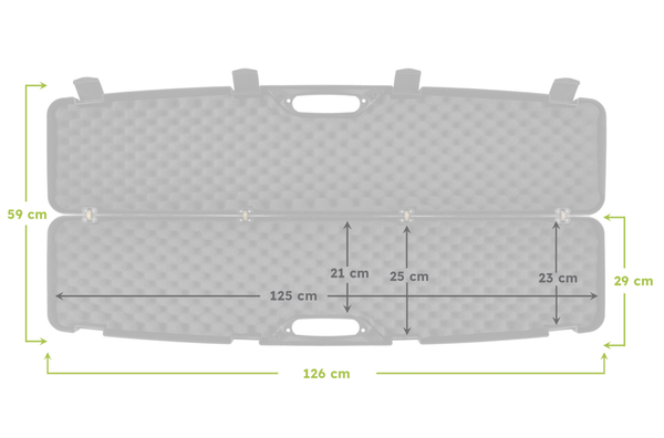 Cutie transport arma hardcase Megaline 125x25x11cm | Echipament tactic WARGEAR