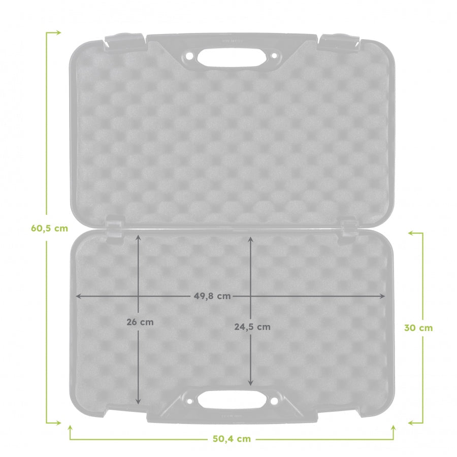 Cutie Transport Pistol Megaline ECO 50x30x9 cm – Neagra | WARGEAR RO