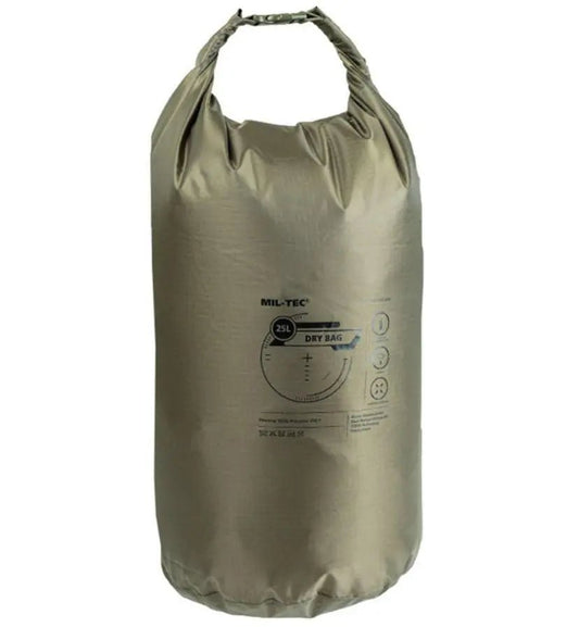 Dry Bag 25l Olive Mil - Tec | Echipament tactic WARGEAR