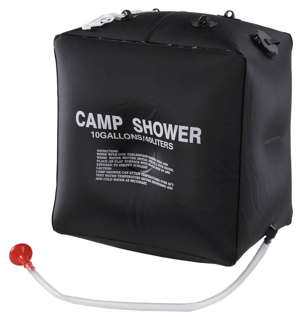 Dus Solar Portabil Camping 40 L cu Para si Furtun – Negru | WARGEAR RO