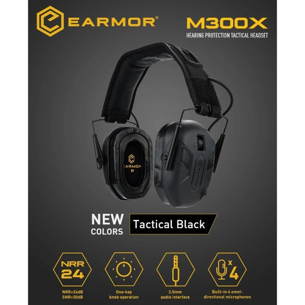 EARMOR M300X – Casti electronice protectie auditiva | WARGEAR RO