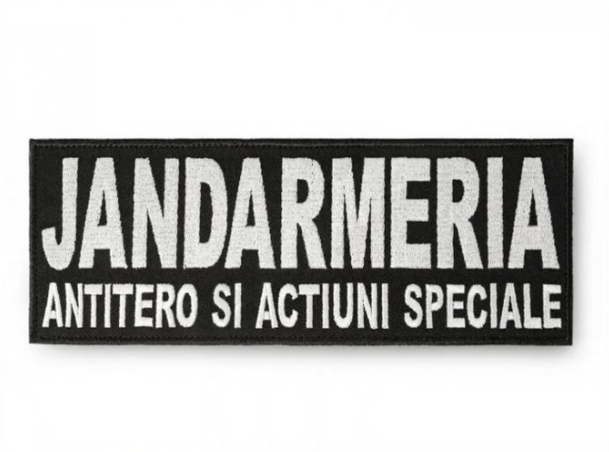 Emblema Brodata Jandarmeria Antitero si Actiuni Speciale 22x8cm | Echipament tactic WARGEAR
