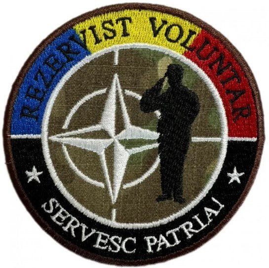 Emblema Brodata Rezervist Voluntar NATO | WARGEAR RO