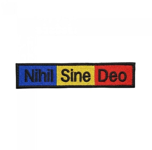 Emblema Brodata Romania - Nihil Sine Deo - Piept | WARGEAR RO