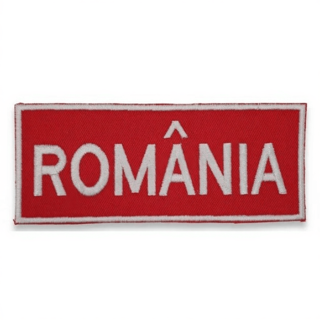 Emblema Brodata Rosie Romania piept | Echipament tactic WARGEAR