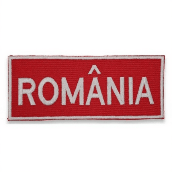 Emblema Brodata Rosie Romania piept | Echipament tactic WARGEAR