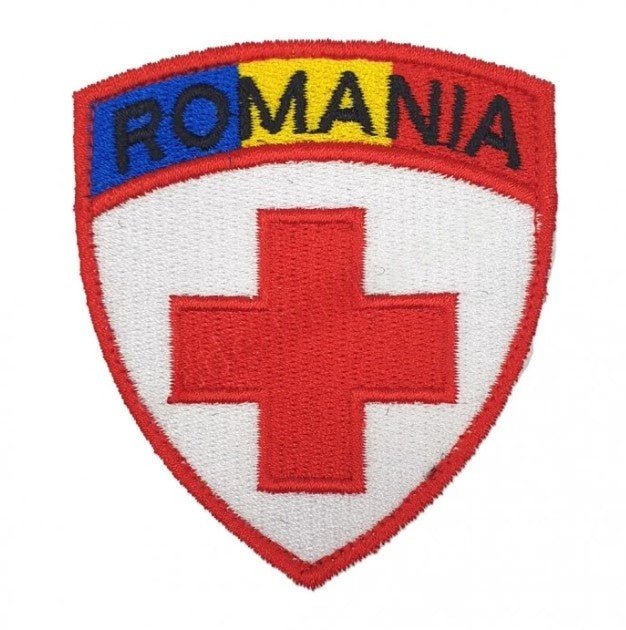 Emblema Brodata Serviciul Medical Drapel | WARGEAR RO