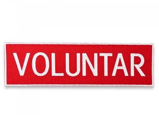 Emblema Brodata Voluntar 10x3cm | Echipament tactic WARGEAR