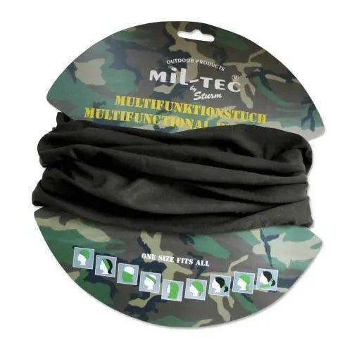 Esarfa multifunctionala neagra Mil - Tec | Echipament tactic WARGEAR
