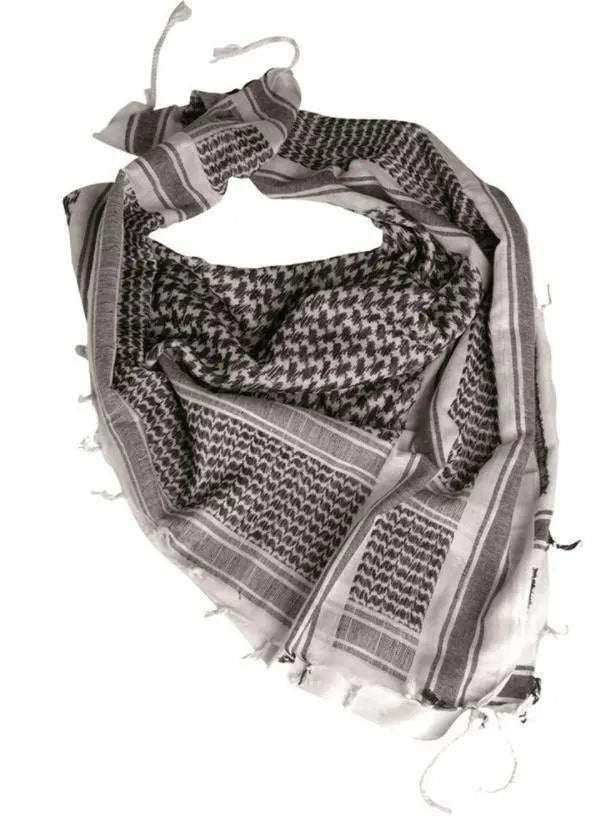 Esarfa shemagh alb - negru Mil - Tec | Echipament tactic WARGEAR