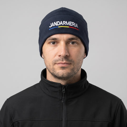 Fes Jandarmeria Polartec M-TAC navy, purtat, broderie JANDARMERIA și tricolor