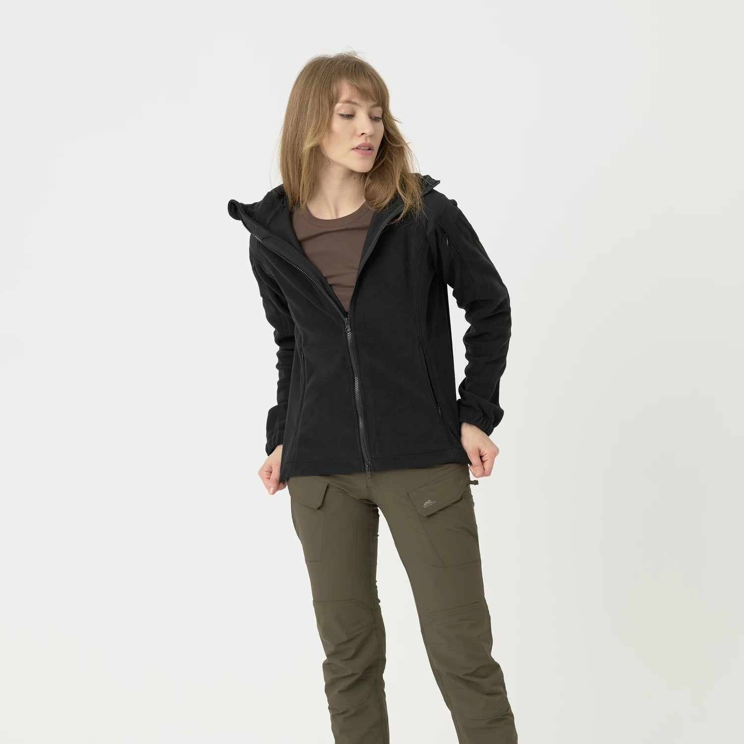 Fleece tactic dama CUMULUS Heavy Helikon-Tex® - Negru | WARGEAR RO