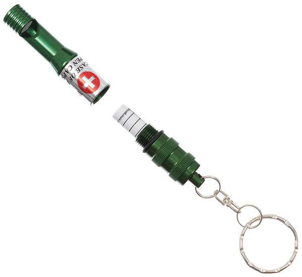 Fluier de Urgenta cu Breloc si Capsula MFH – Verde Oliv | WARGEAR RO