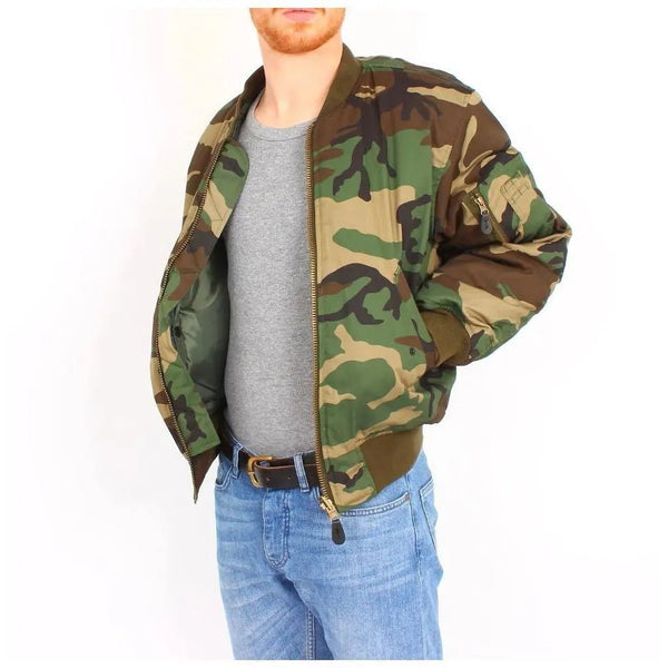 Geaca bomber US MA1® Woodland | Echipament tactic WARGEAR