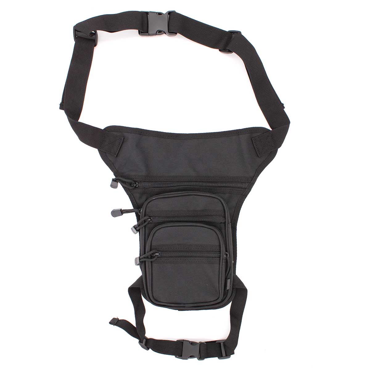 Geanta de picior tactica DROPZONE cu 5 buzunare neagra – detaliu