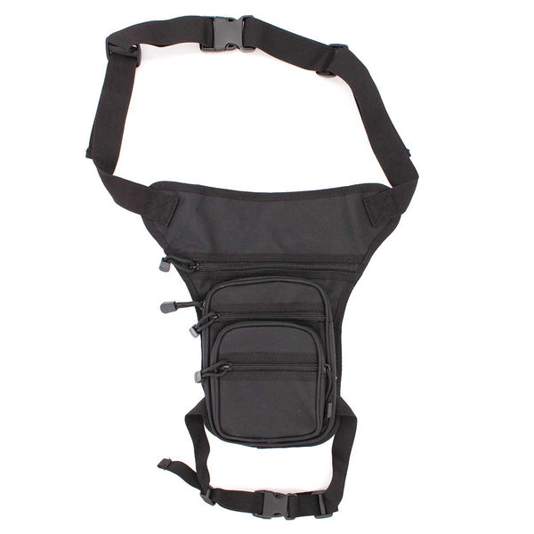 Geanta de picior tactica DROPZONE cu 5 buzunare neagra – detaliu