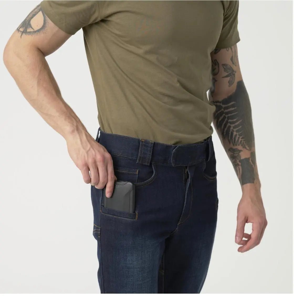 GREYMAN TACTICAL JEANS® SLIM DENIM MID Helikon - Tex® | Echipament tactic WARGEAR