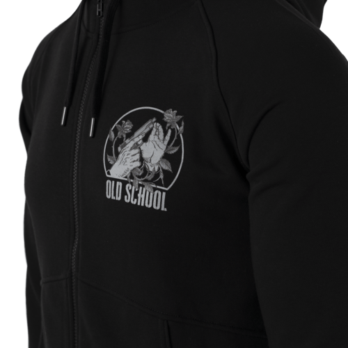 Hanorac army Helikon - Tex® Old School Fullzip negru | Echipament tactic WARGEAR